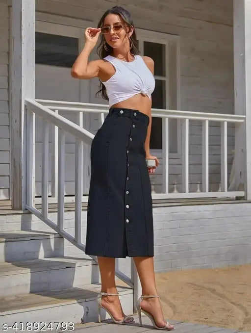 Woman Denim Skirt