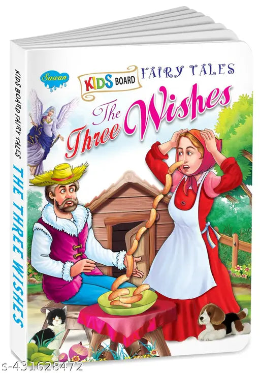 The Three Wishes book for kids : Educational story board books Learning books for kids storybooks for kids (Hardcover).