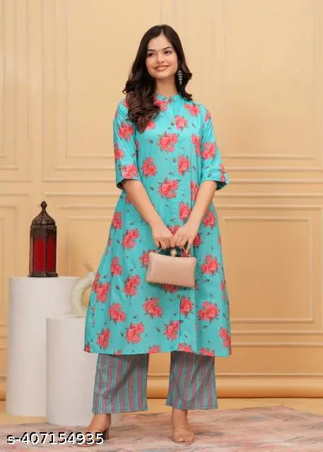 cotton kurti palazo