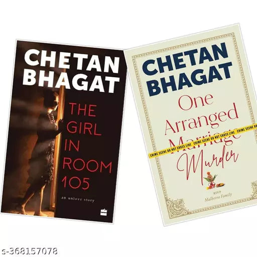 Chetan Bhagat (Set of 2 Books : The GIRL IN ROOM 105 ONE ARRANGED MURDER) - Paperback