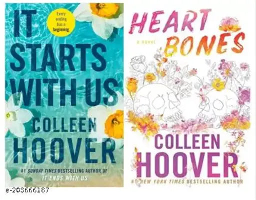It Start With Us + Heart Bones (2 BOOKS COMBO) (Paperback Colleen Hoover)