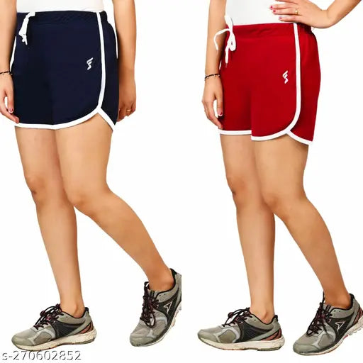 Women's Pack of 2 Black Solid Tights-Activewear
