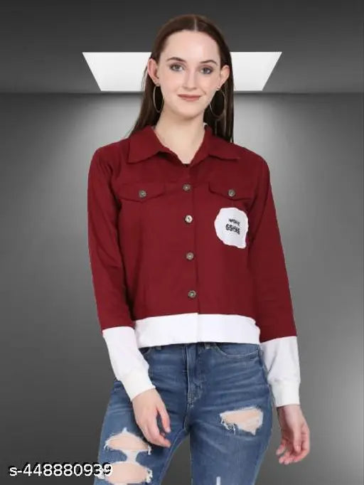 TM Maroon Button Jacket