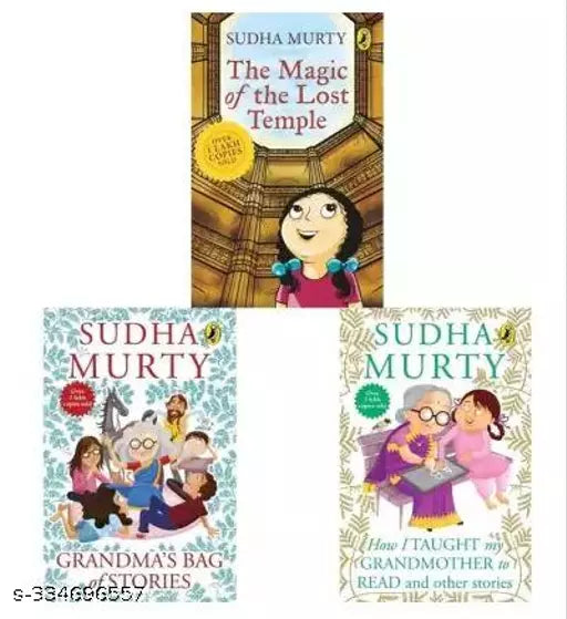 The Magic Of The Lost Temple + Grandma's Bag Of Stories + How I Taught My Grandmother To Read: And Other Stories(Set Of 3 Books) (English Paperback) (Paperback Sudha Murthy)