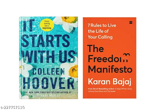 IT STARTS WITH US BY COLLEEN HOOVER + THE FREEDOM MANIFESTO BY KARAN