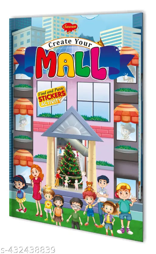 Create Your Mall book for kids : Educational sticker book Sticker book for kids Activity book for kids
