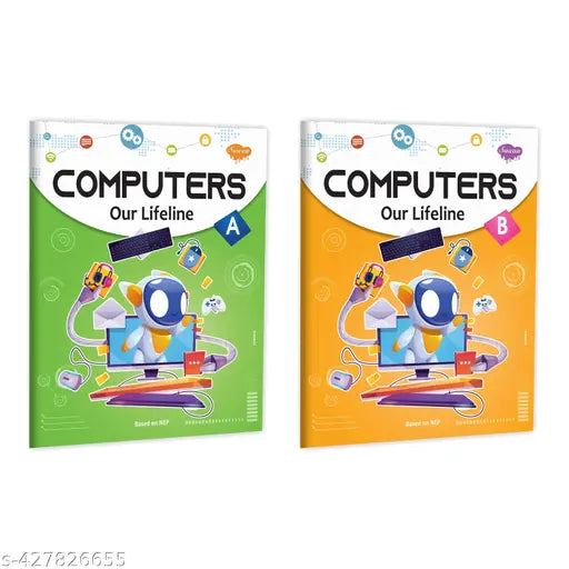Computers Our Lifeline – A and B book for kids : Computer Learning for Kids Learning book for Kids Computer books for children Educational computer books for kids - Combo of 2 computer book for kids.