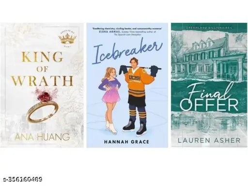 Best Combo Of 3 Books : King Of Wrath + Icebreaker + Final Offer (English Paperback Ana Huang Hannah Grace Lauren Asher)