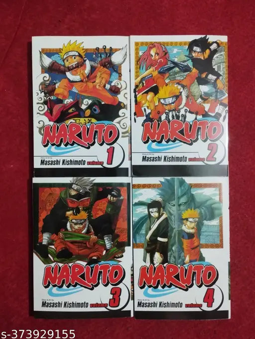 Naruto Manga Volume-1 2 3 & 4 (English Paperback Masashi Kishimoto)