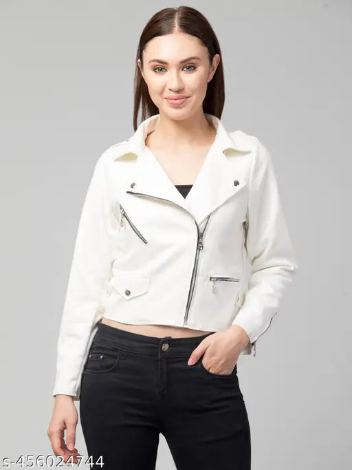 Classic ElegantBiker Suede Women Jackets & Waistcoat