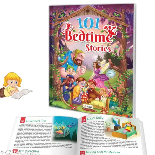 101 Bedtime Stories book for kids (Ages 3-12) (Paperback) : Children’s educational storybook Nighttime children's stories Educational kids storybook