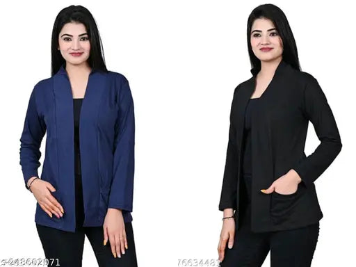 Woman cotton shrug combo of 2 piece