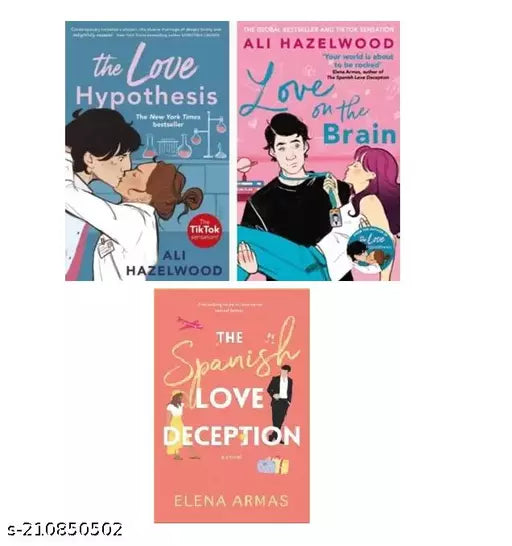 Love On The Brain+ The Love Hypothesis+ The Spanish Love Deception (Paperback ENGLISH) (SET OF 3 BOOKS)