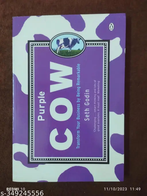 Purple Cow Book :- Transform Your Business By Being Remarkable (English Paperback Seth Godin)