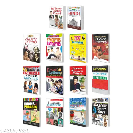 Teach Yourself Hindi Self Letter Drafting Course Career : 4 Smart Guys Dictionary of Famous Quotations 121 Classic Poems Dictionary of Synonyms and Antonyms Dictionary of Idioms & Phrases Dictionary of One Word Substitutions English Speed Master.