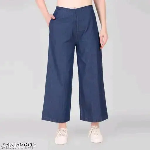 Woman denim Plazzo