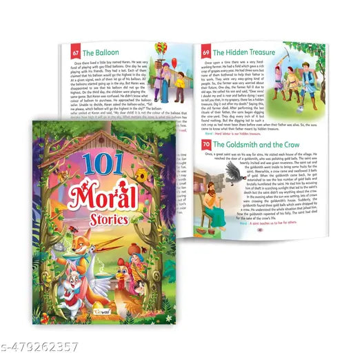 101 Moral Stories (Ages 3-12) (Paperback) : Children’s bedtime tales Adventure storybooks Learning book for young readers Bedtime tales for toddlers
