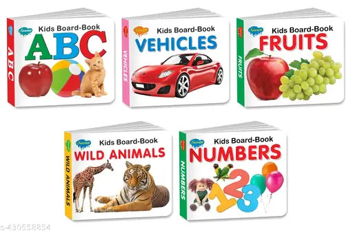 Set of 5 board books for kids