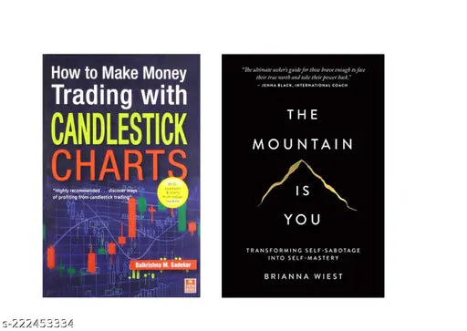 THE MOUNTAIN IS YOU BY BTIANNA WIEST + HOW TO MAKE MONEY TRADING WITH CANDLESTICK CHARTS BY BALKRISHNA M. SADEKAR