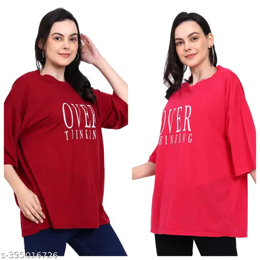 Woman Oversized Cotton T Shirt