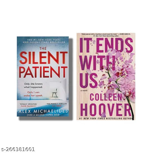 SILENT PATIENT BY ALEX MICHAELIDES + IT END WITH US BY COLLEEN HOOVER