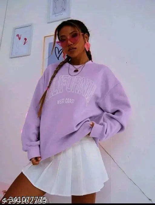 Woman Loose Winter Sweatshirt