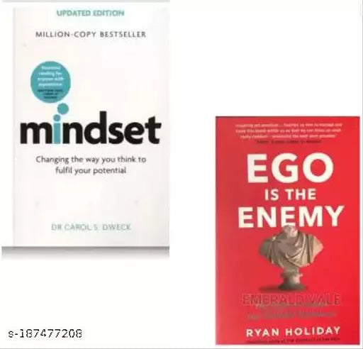 Mindset +Ego Is The Enemy Set Of 2 Self Help Books