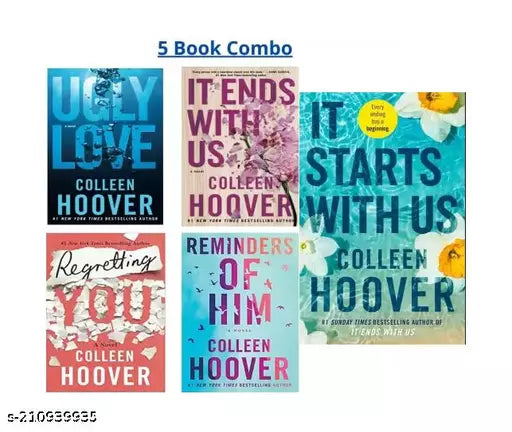(Best Combo 5 Book)It Starts With Us+ It Ends With Us: A Novel + Ugly Love: A Novel + Regretting You + Reminders Of Him: A Novel by Colleen Hoover - 1 January 2022  (Paperback  Colleen Hoover)