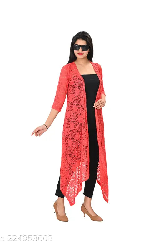Woman/Girls Long Net Shrug