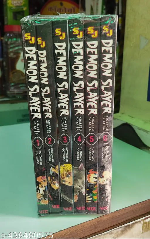Demon Slayer Kimetsu No Yaiba Manga Book Volume-1 To 6 (English Paperback Koyoharu Gotouge)