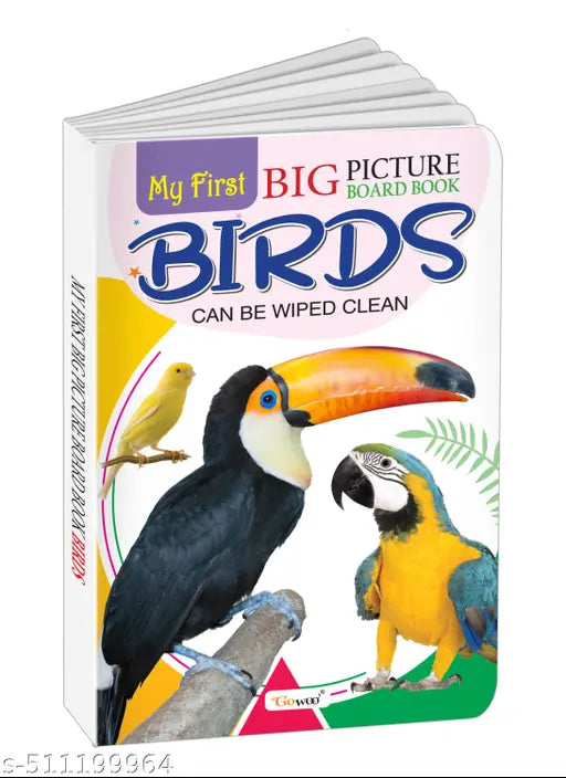 My First Big Picture Board Book Birds : Preschool learning board book Toddler picture learning book Educational books for young children Board book for kids