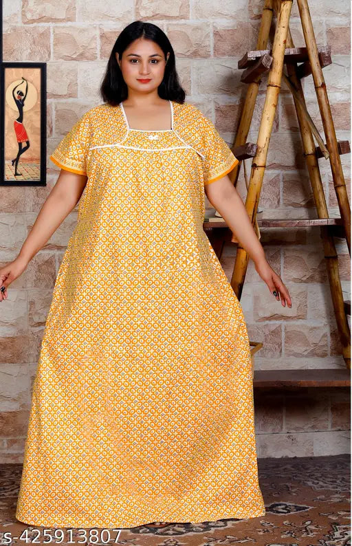 Pure cotton nighty plus size jumbo chest 3xl 5XL to 6xl – Sheetal