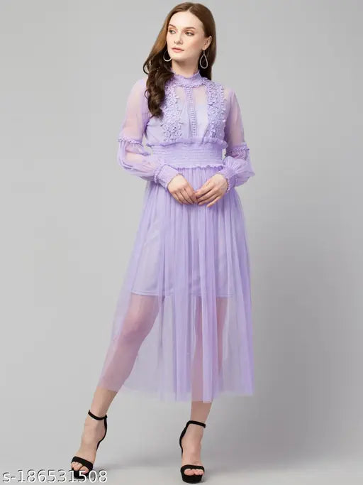 Trendy Lace Net Dresses