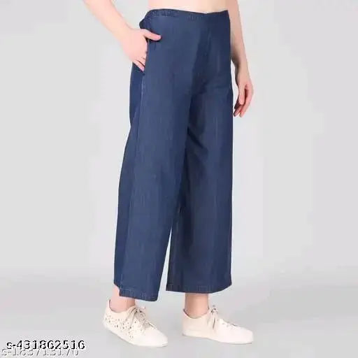 Woman Denim Plazzo