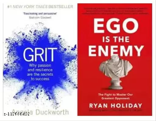 Grit Ego Is The Enemy (Set Of 2 Bestseller Books) (Paperback Angela Duckworth Ryan Holiday)
