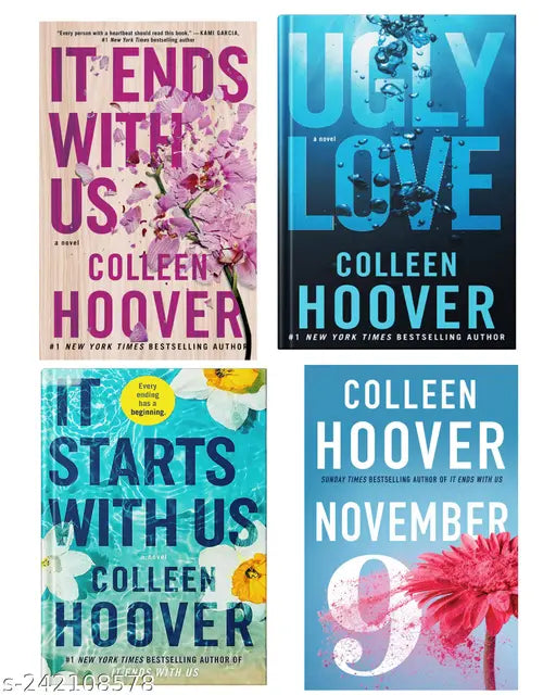 IT END WITH US BY COLLEEN HOOVER + IT STARTS WITH US BY COLLEEN HOOVER + UGLY LOVE BY COLLEEN HOOVER + 9 NOVEMBER BY COLLEEN HOOVER