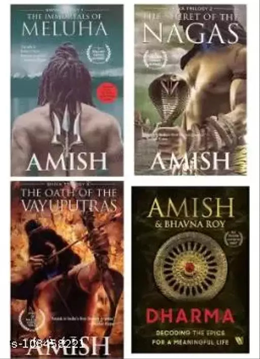 Meluha Nagas Vayuputras & DHARMA (4 Book) (Paperback Amish Tripathi)
