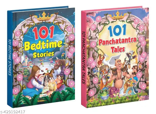 101 Bedtime Stories and Panchatantra Tales (Ages 3-12) (Hardbound) : Kids story book Classic tales for kids Early reader storybook Children learning story book - Combo of 2 Story Books
