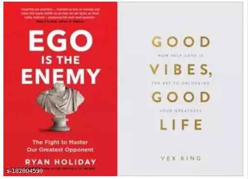 Good Vibes Good Lives + Ego Is The Enemy (Paperback Vex king + Ryan Holiday)