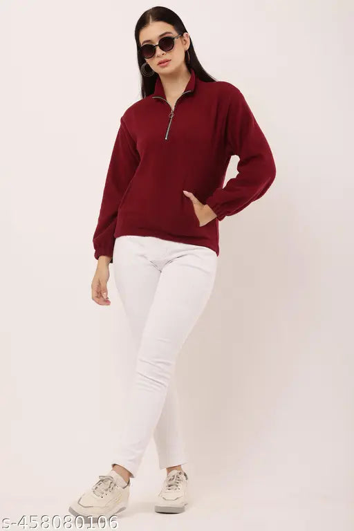 Womens Sweatshirts Casual Pullover Thumb Hole Classic Comfy Spring and full