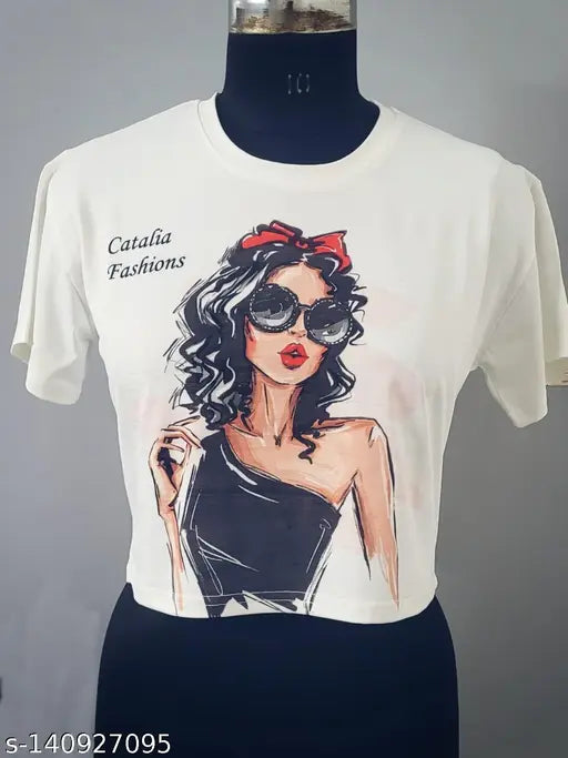 Women Girls Printed T-shirts