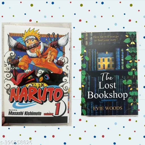 BOOK HUB The Lost Bookshop AND NARUTO COMBO PACK OF 2