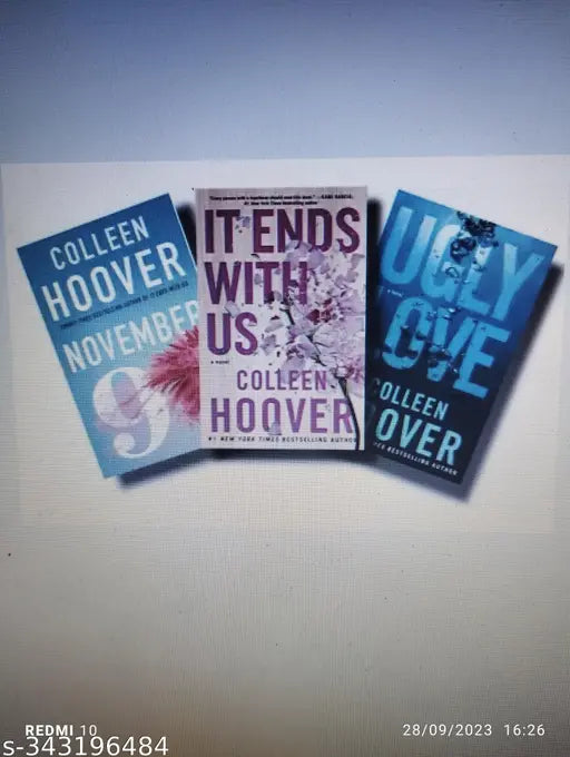 Colleen Hoover Books (November 9 It Ends with us Ugly Love) ( English Paperback Colleen Hoover)
