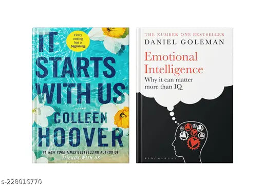 IT STARTS WITH US BY COLLEEN HOOVER +EMOTIONAL INTELLIGENCE BY DANIEL GOLEMAN