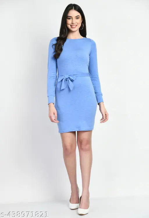 AVYOLA Women Stylish Solid Lycra Bodycon Dress Long Sleeves Above Knee Sheetal Online Fashion Store AVYOLA Women Stylish Solid Lycra Bodycon Dress Long Sleeves Above Knee Sheetal Online Fashion Store