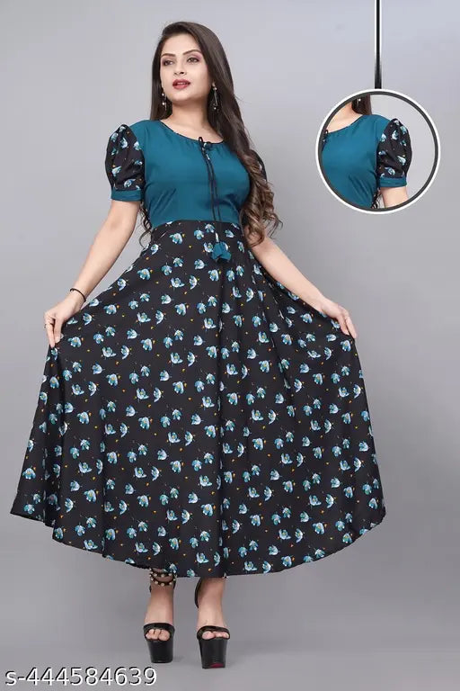 Floral Printed Maxi Dresses For Women