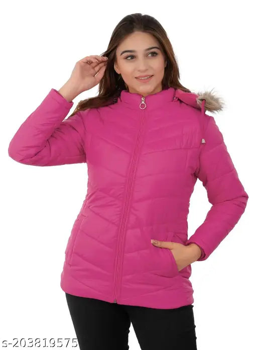 STUFFLIN_WOMENJACK2_PINK Coats & Jackets