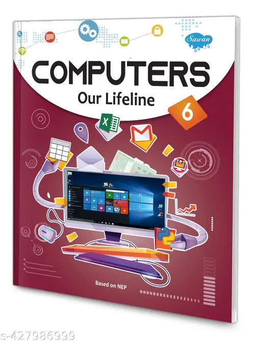 Computers Our Lifeline – 6 book for kids : Computer learning book for kids Educational book for kids Kid's computer book
