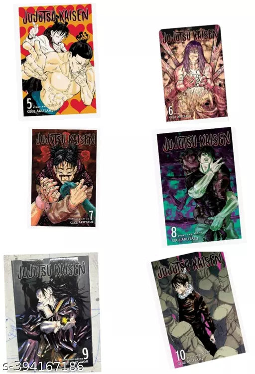 Jujutsu Kaisen Volume-5 6 7 8 9 10 (English Paperback