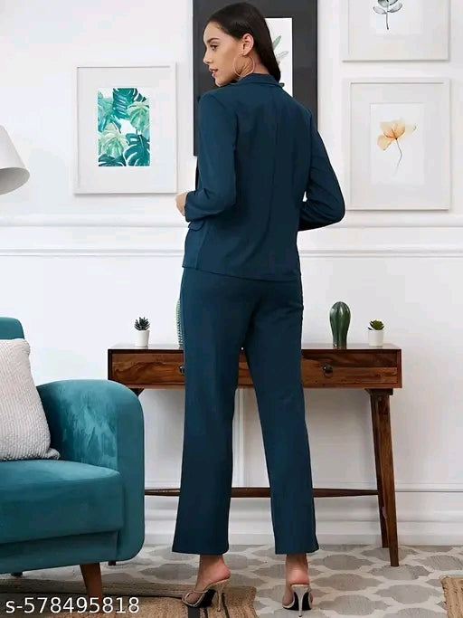 Woman's blazer style cord set